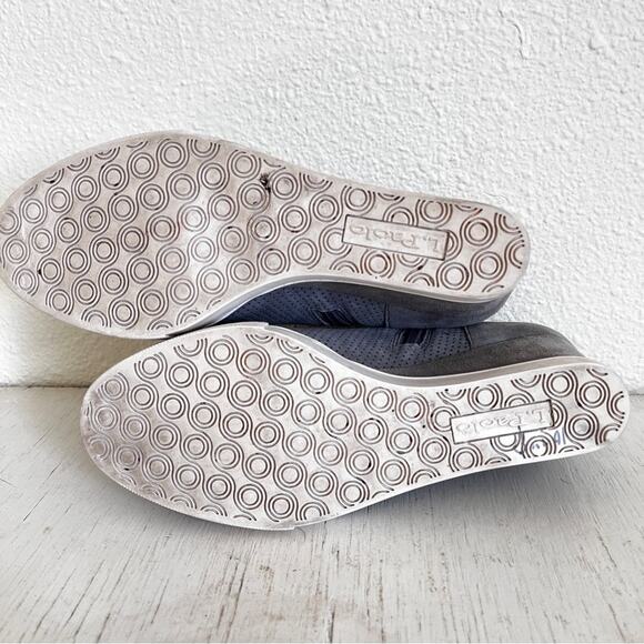 Linea Paolo Felicia grey suede wedge sneaker size 6.5 - Picture 8 of 11